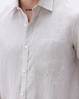 Beige Full Sleeve Linen ShirtUnited By Hope