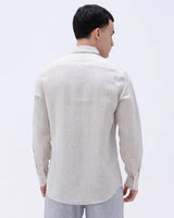 Beige Full Sleeve Linen ShirtUnited By Hope