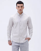 Beige Oxford Plain ShirtUnited By Hope