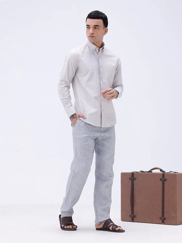 Beige Oxford Plain ShirtUnited By Hope