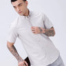 Beige Oxford Plain Short Sleeve ShirtUnited By Hope