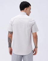 Beige Oxford Plain Short Sleeve ShirtUnited By Hope