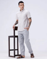 Beige Oxford Plain Short Sleeve ShirtUnited By Hope