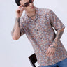 Beige and Brown Digi Print Linen ShirtUnited By Hope