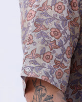 Beige and Brown Digi Print Linen ShirtUnited By Hope