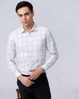 Beige and Green Checks Twill ShirtUnited By Hope