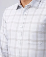 Beige and Green Checks Twill ShirtUnited By Hope