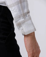 Beige and Green Checks Twill ShirtUnited By Hope
