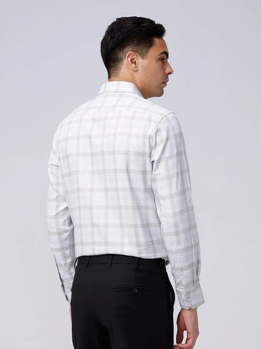 Beige and Green Checks Twill ShirtUnited By Hope