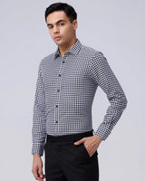 Black and White Checks Dobby ShirtUnited By Hope