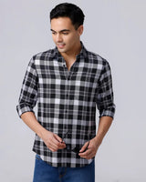 Black and White Checks Twill ShirtUnited By Hope