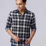 Black and White Checks Twill ShirtUnited By Hope