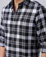 Black and White Checks Twill ShirtUnited By Hope