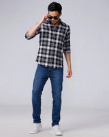 Black and White Checks Twill ShirtUnited By Hope