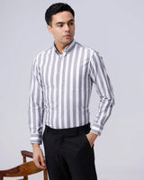 Black and White Stripes Dobby ShirtUnited By Hope