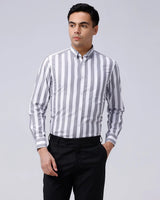 Black and White Stripes Dobby ShirtUnited By Hope