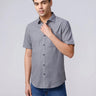 Blue Dobby Prints ShirtUnited By Hope