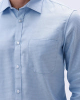 Blue Dobby Structured ShirtUnited By Hope