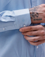 Blue Dobby Structured ShirtUnited By Hope