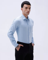 Blue Dobby Structured ShirtUnited By Hope