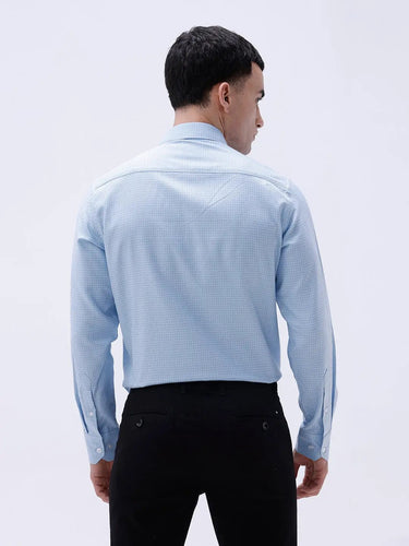 Blue Dobby Structured ShirtUnited By Hope