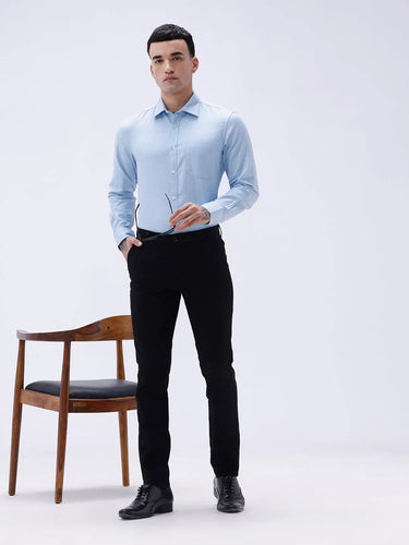 Blue Dobby Structured ShirtUnited By Hope