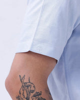 Blue Oxford Plain Short Sleeve ShirtUnited By Hope
