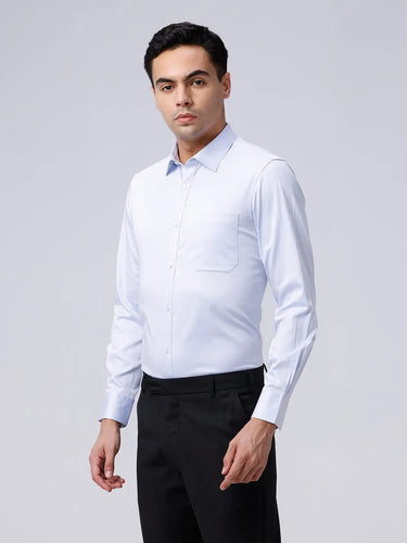 Blue Poplin Plain ShirtUnited By Hope