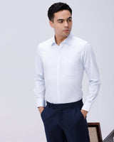 Blue Satin Structured ShirtUnited By Hope