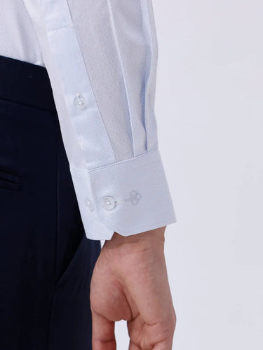 Blue Satin Structured ShirtUnited By Hope