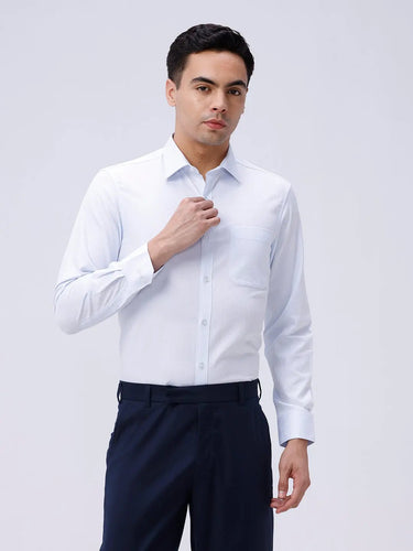 Blue Satin Structured ShirtUnited By Hope