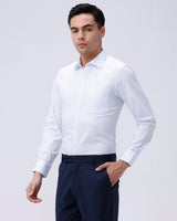 Blue Satin Structured ShirtUnited By Hope