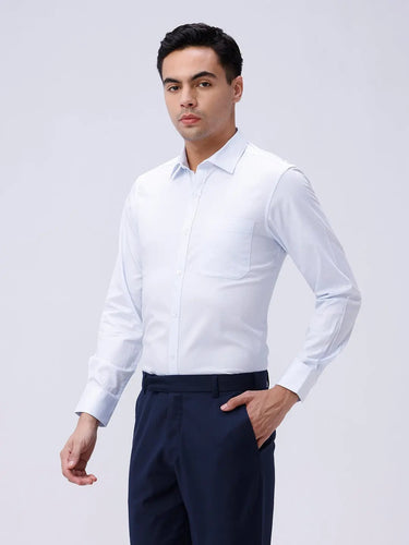 Blue Satin Structured ShirtUnited By Hope