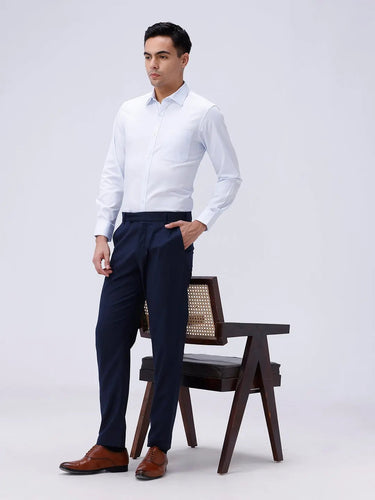 Blue Satin Structured ShirtUnited By Hope
