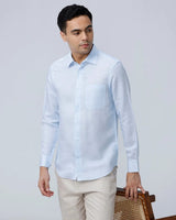 Blue Tencel Plain ShirtUnited By Hope