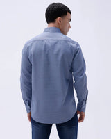 Blue Waffle Dobby Plain ShirtUnited By Hope
