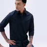 Blue and Black Structured Dobby ShirtUnited By Hope