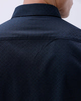 Blue and Black Structured Dobby ShirtUnited By Hope