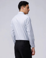 Blue and Grey Checks Poplin / Dobby ShirtUnited By Hope