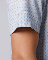 Blue and Grey Printed Dobby ShirtUnited By Hope