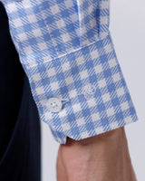 Blue and White Checks Dobby ShirtUnited By Hope