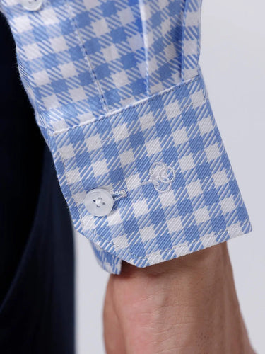 Blue and White Checks Dobby ShirtUnited By Hope