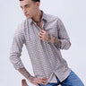 Brown Checks Dobby ShirtUnited By Hope