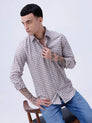 Brown Checks Dobby ShirtUnited By Hope