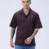 Brown Dobby Stripes ShirtUnited By Hope