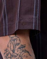 Brown Dobby Stripes ShirtUnited By Hope