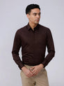 Brown Satin Plain ShirtUnited By Hope