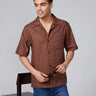 Brown Twill Stripes ShirtUnited By Hope