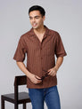 Brown Twill Stripes ShirtUnited By Hope