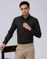 Brown and Black Stripes Twill ShirtUnited By Hope
